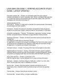 LSUS MHA 705 EXAM 1 VERIFIED ACCURATE STUDY GUIDE LATEST UPDATED