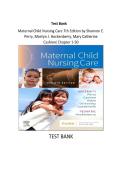 Test Bank for Maternal Child Nursing Care 7th Edition by Shannon