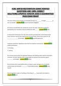 IICRC WATER RESTORATION EXAM&vert;VERIFIED QUESTIONS AND 100&percnt; CORRECT SOLUTIONS&vert;UPDATED VERSION 2026&excl;&excl;&excl;&vert;GUARANTEED PASS&vert;EXAM READY