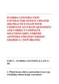 FLORIDA MASTERLIST PROFESSIONALS EXAM LICENCED & CERTIFIED EXAMS