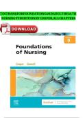 TEST BANK FOR FOUNDATIONS AND ADULT HEALTH  NURSING 9TH EDITION BY COOPER&comma; ALL CHAPTERS