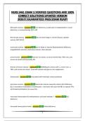 NURS 5461 EXAM 1&vert;VERIFIED QUESTIONS AND 100&percnt; CORRECT SOLUTIONS&vert;UPDATED VERSION 2026&excl;&excl;&excl;&vert;GUARANTEED PASS&vert;EXAM READY