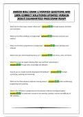 AMEDD BOLC EXAM 1&vert;VERIFIED QUESTIONS AND 100&percnt; CORRECT SOLUTIONS&vert;UPDATED VERSION 2026&excl;&excl;&excl;&vert;GUARANTEED PASS&vert;EXAM READY
