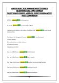 AMEDD BOLC RISK MANAGEMENT&vert;VERIFIED QUESTIONS AND 100&percnt; CORRECT SOLUTIONS&vert;UPDATED VERSION 2026&excl;&excl;&excl;&vert;GUARANTEED PASS&vert;EXAM READY