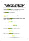 BOLC AMEDD HPSP 2026&vert;VERIFIED QUESTIONS AND 100&percnt; CORRECT SOLUTIONS&vert;UPDATED VERSION 2026&excl;&excl;&excl;&vert;GUARANTEED PASS&vert;EXAM READY