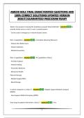 AMEDD BOLC FINAL EXAM&vert;VERIFIED QUESTIONS AND 100&percnt; CORRECT SOLUTIONS&vert;UPDATED VERSION 2026&excl;&excl;&excl;&vert;GUARANTEED PASS&vert;EXAM READY