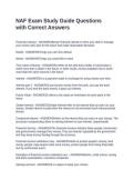 NAF Exam Study Guide Questions with Correct Answers