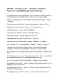 ABO NCLE EXAM QUESTIONS WITH VERIFIED ACCURATE ANSWERS LATEST UPDATED