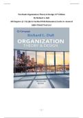 Test Bank Organization Theory & Design 13th Edition By Richard L&period; Daft &vert; All Chapters &lpar;1-13&rpar; &vert; Q& As Verified With Rationales&vert; Garde A&plus; Assured &vert;ISBN 9780357445143