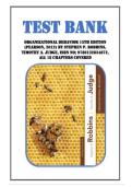 Test Bank for Organizational Behavior 15th Edition &lpar;Pearson&comma; 2012&rpar; by Stephen P&period; Robbins&comma; Timothy A&period; Judge&comma; Isbn no&semi; 9780132834872&comma; all 18 Chapters Covered