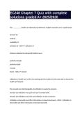 EC248 Chapter 7 Quiz with complete solutions graded A&plus; 2025&sol;2026