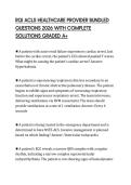 RQI ACLS HEALTHCARE PROVIDER BUNDLED QUESTIONS 2026 WITH COMPLETE SOLUTIONS GRADED A&plus;