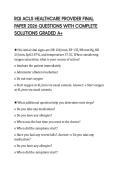 RQI ACLS HEALTHCARE PROVIDER FINAL PAPER 2026 QUESTIONS WITH COMPLETE SOLUTIONS GRADED A&plus;
