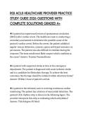 RQI ACLS HEALTHCARE PROVIDER PRACTICE STUDY GUIDE 2026 QUESTIONS WITH COMPLETE SOLUTIONS GRADED A&plus;