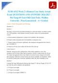 NURS 6512 Week 2 i-Human Case Study Actual Exam QUESTIONS AND ANSWERS 2026&sol;2027 &vert; Mei Yang 69-Year-Old Chest Pain &vert; Walden University &vert; Pass Guaranteed - A&plus; Graded