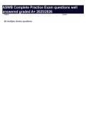 ASWB Complete Practice Exam questions well answered graded A&plus; 2025&sol;2026