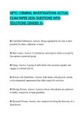 MPTC CRIMINAL INVESTIGATIONS ACTUAL EXAM PAPER 2026 QUESTIONS WITH SOLUTIONS GRADED A&plus;