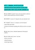 MPTC CRIMINAL INVESTIGATIONS CERTIFICATION EVALUATION EXAM 2026 QUESTIONS WITH SOLUTIONS GRADED A&plus;