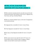 MS BAIL ACTUAL EXAM PAPER 2026 QUESTIONS WITH SOLUTIONS GRADED A&plus;