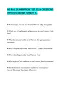 MS BAIL EXAMINATION TEST 2026 QUESTIONS WITH SOLUTIONS GRADED A&plus;