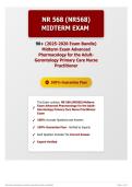 NR 568 &lpar;NR568&rpar; Midterm Exam Advanced Pharmacology for the Adult-Gerontology Primary Care Nurse Practitioner Exam 90&plus; &lpar;2025-2026 Exam Bundle&rpar; Solved Questions   Correct Answer Keys   100&percnt; Verified