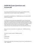SAEM M4 Exam Questions and Answers