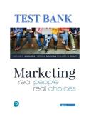 Test Bank for Marketing&colon; Real People&comma; Real Choices&comma; 10th Edition by Michael R&period; Solomon&comma; Greg W&period; Marshall and Elnora W&period; Stuart&vert;Latest edition&period;