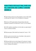 NASM FITNESS SPECIALIST FINAL PAPER 2026 FULL QUESTIONS AND CORRECT ANSWERS GRADED A&plus;