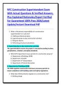 NYC Construction Superintendent Exam With Actual Questions & Verified Answers&comma; Plus Explained Rationales&sol;Expert Verified For Guaranteed 100&percnt; Pass 2026&sol;Latest Update&sol;Instant Download Pdf