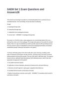 SAEM Set 1 Exam Questions and Answers