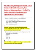 NYC Site Safety Manager Exam With Actual Questions & Verified Answers&comma; Plus Explained Rationales&sol;Expert Verified For Guaranteed 100&percnt; Pass 2026&sol;Latest Update&sol;Instant Download Pdf