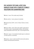RSC MCB2010 TEST BANK LATEST 2026 BUNDLED EXAMS WITH COMPLETE CORRECT SOLUTIONS FOR GUARANTEED PASS