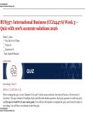BUS357 &vert; International Business &lpar;CCJ2447A&rpar; Week 3 &ndash; Quiz &vert; with 100- accurate solutions 2026&period;