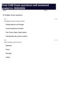 Final CHW Exam questions well answered graded A&plus; 2025&sol;2026