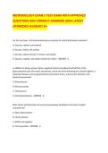 MICROBIOLOGY EXAM 2 TEST BANK WITH APPROVED QUESTIONS AND CORRECT ANSWERS &vert;2026 LATEST UPGRADED &vert;ALREADY A&plus;