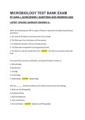 MICROBIOLOGY TEST BANK EXAM BY JOAN L&period; SLONCZEWSKI &vert; QUESTIONS AND ANSWERS &vert;2026 LATEST UPLOAD &vert;ALREADY GRADED A&plus;