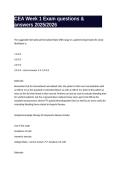 CEA Week 1 Exam questions & answers 2025&sol;2026