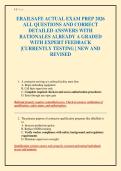 ERAILSAFE ACTUAL EXAM PREP 2026 ALL QUESTIONS AND CORRECT DETAILED ANSWERS WITH RATIONALES ALREADY A GRADED WITH EXPERT FEEDBACK &vert;CURRENTLY TESTING &vert; NEW AND REVISED