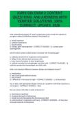 NURS 530 EXAM 2 CONTENT QUESTIONS AND ANSWERS WITH VERIFIED SOLUTIONS 100&period;docx