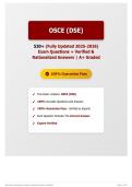 OSCE &lpar;DSE&rpar; 530&plus; &lpar;Fully Updated 2025-2026&rpar; Exam Questions &plus; Verified & Rationalized Answers   A&plus; Graded