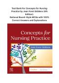 Concepts for Nursing Practice 4th Edition Giddens Test Bank