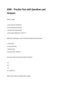 EXW &ndash; Practice Test with Questions and Answers