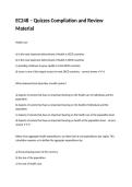EC248 &ndash; Quizzes Compilation and Review Material