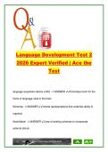 Language Development Test 2 &lpar;LD 2&rpar; &ndash; 98 Exam Q&A on Neuroscience&comma; Memory & Language Theories &vert; 2026