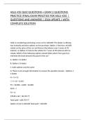 AGLS 435 QUIZ QUESTIONS &plus; EXAM 2 QUESTIONS PRACTICE &lpar;FINAL EXAM PRACTICE FOR AGLS 435&rpar; &vert; QUESTIONS AND ANSWERS &vert; 2026 UPDATE &vert; WITH COMPLETE SOLUTION