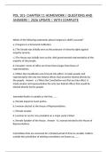 POL 101- CHAPTER 11 HOMEWORK &vert; QUESTIONS AND ANSWERS &vert; 2026 UPDATE &vert; WITH COMPLETE