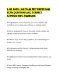 S-130 AND L-180 FINAL TEST PAPER 2026 EXAM QUESTIONS AND CORRECT ANSWERS 100&percnt; ACCURATE