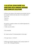 S-215 ACTUAL EXAM PAPER 2026 QUESTIONS WITH VERIFIED ANSWERS AND COMPLETE SOLUTIONS