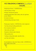 TCI TRAINING CORNELL  EXAM QUESTIONS AND ANSWERS 2026