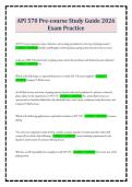 API 570 Pre-course Study Guide 2026 Exam Practice